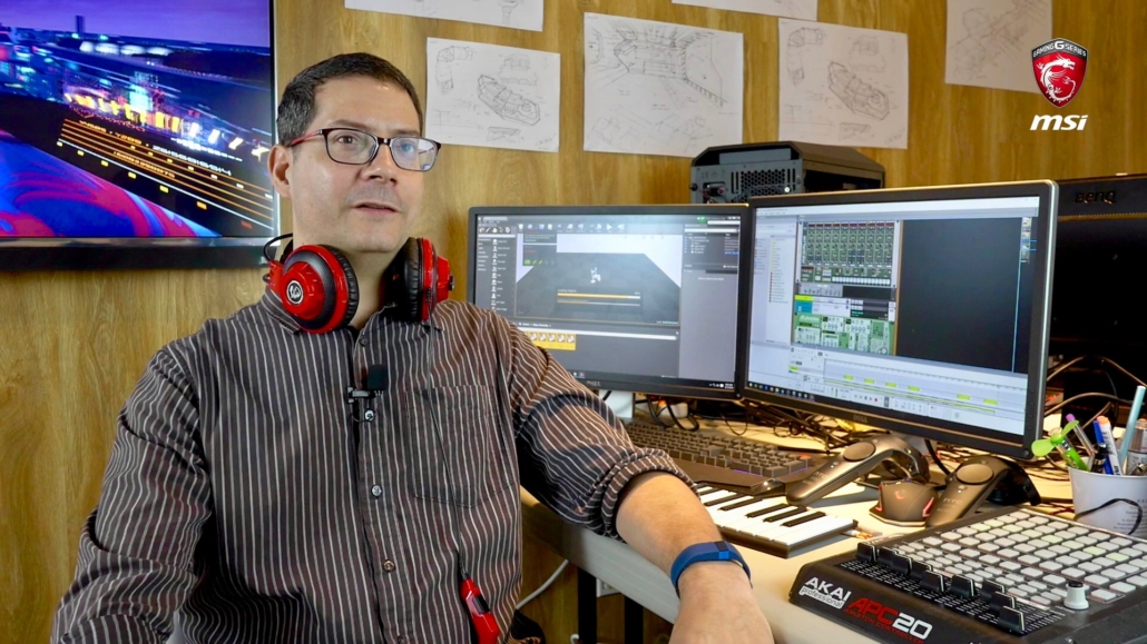 Lead audio designer working on MSI Electric City VR experience